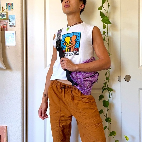 Purple & Gray KAVU Sling Bag with Adjustable Strap - Picture 2 of 6